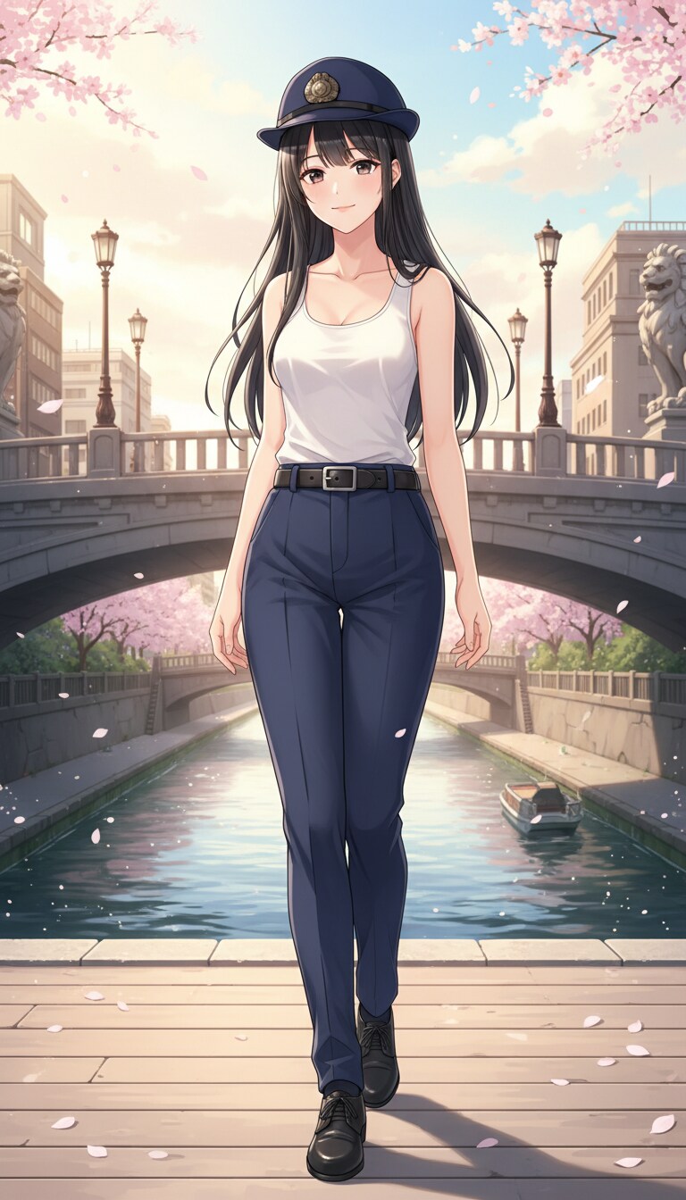 かっこかわいい婦警姫神英梨菜の日本橋パトロール