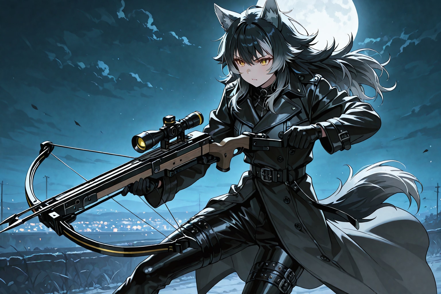 クロスボウを構えるルーヴァ