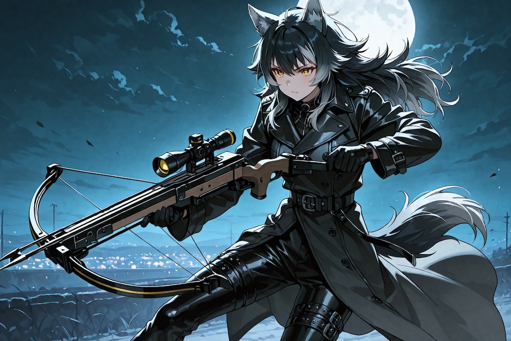 クロスボウを構えるルーヴァ