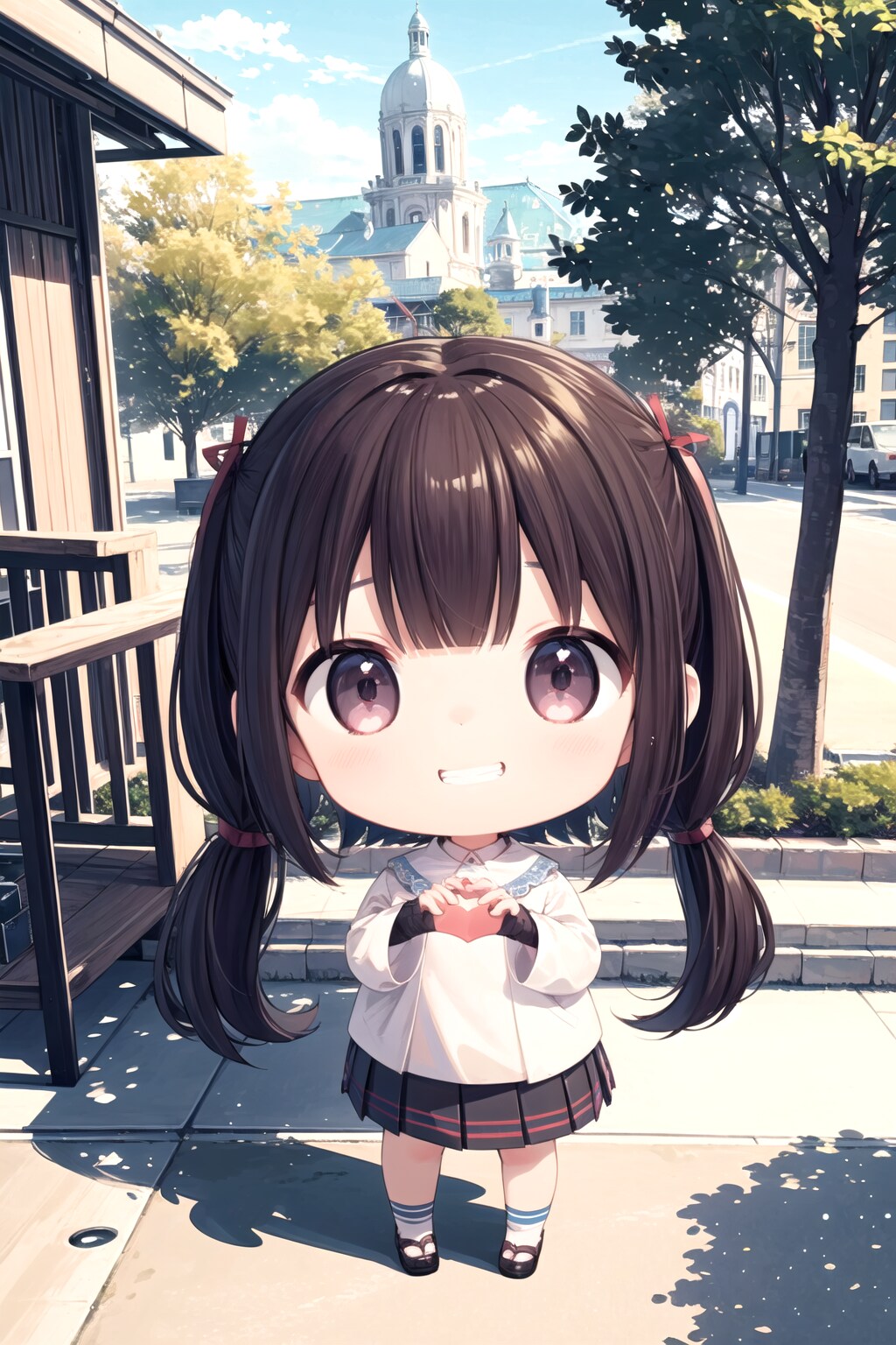 黒髪のちびちゃん。