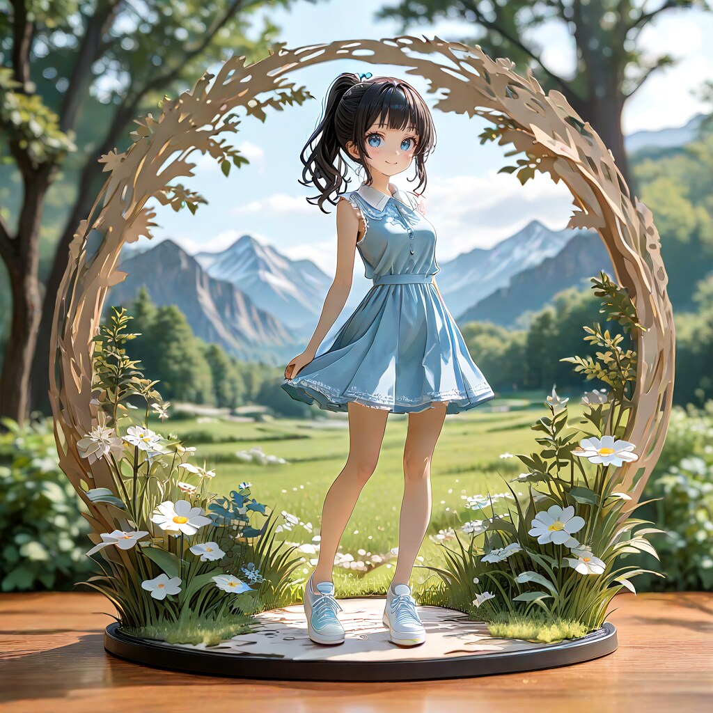 フィギュアになったポニテちゃん | の人気AIイラスト・グラビア