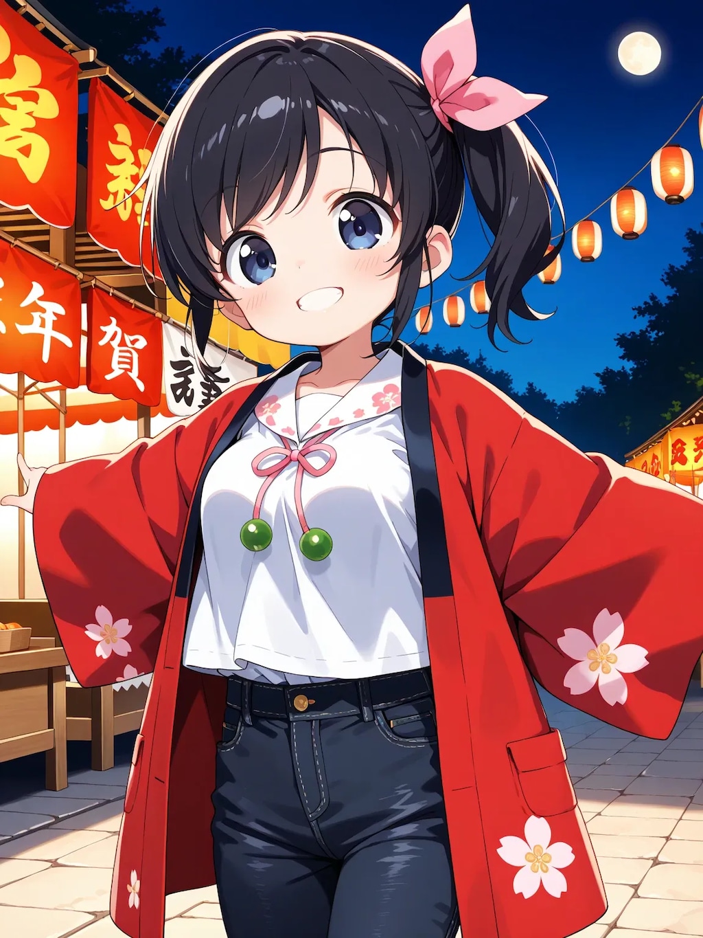黒デニムなさやかちゃん