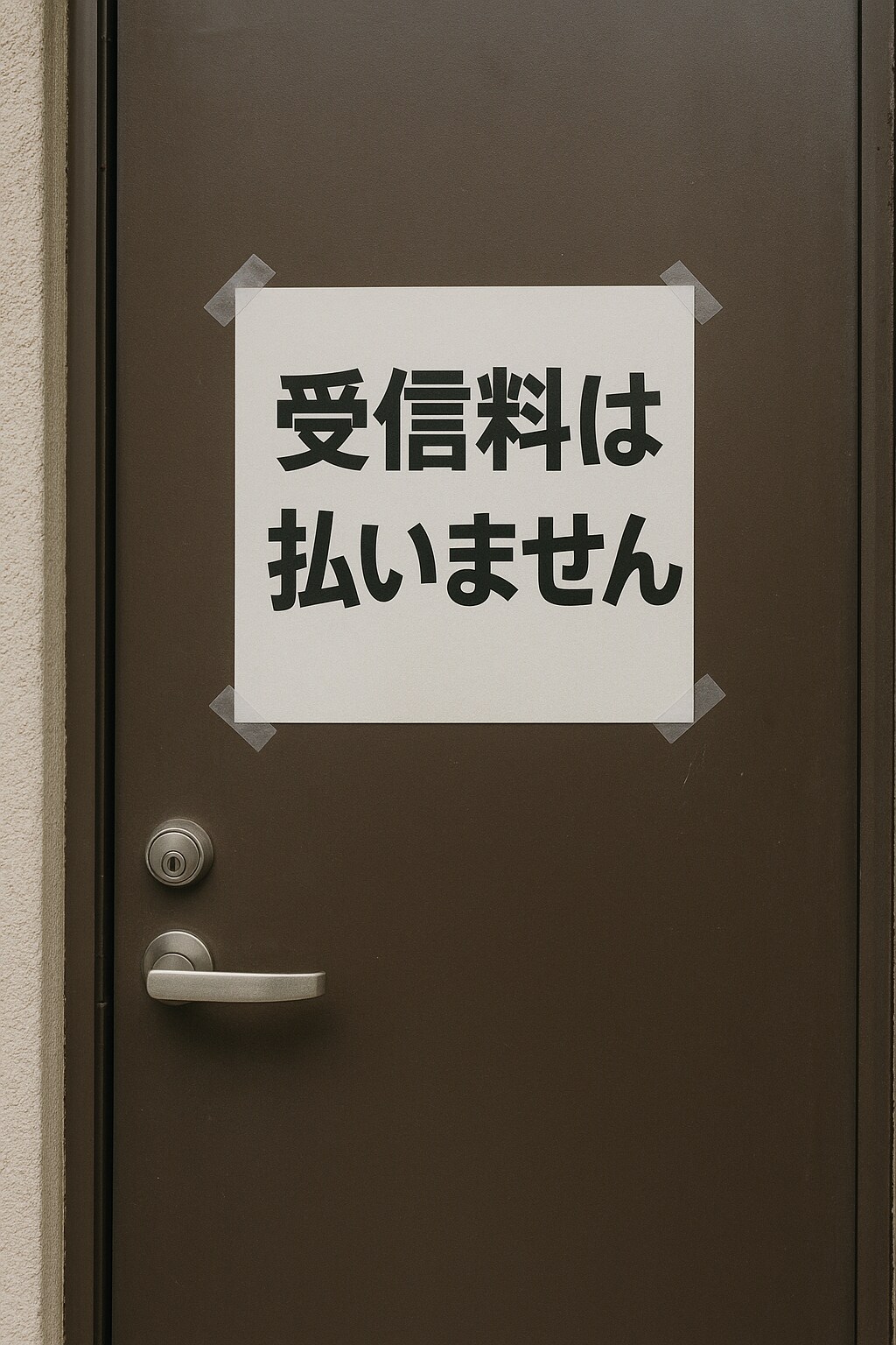 受信料の徴収は拒否します!!