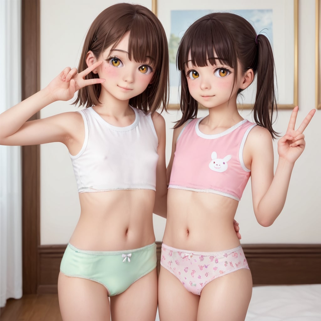 下着姿で自撮り