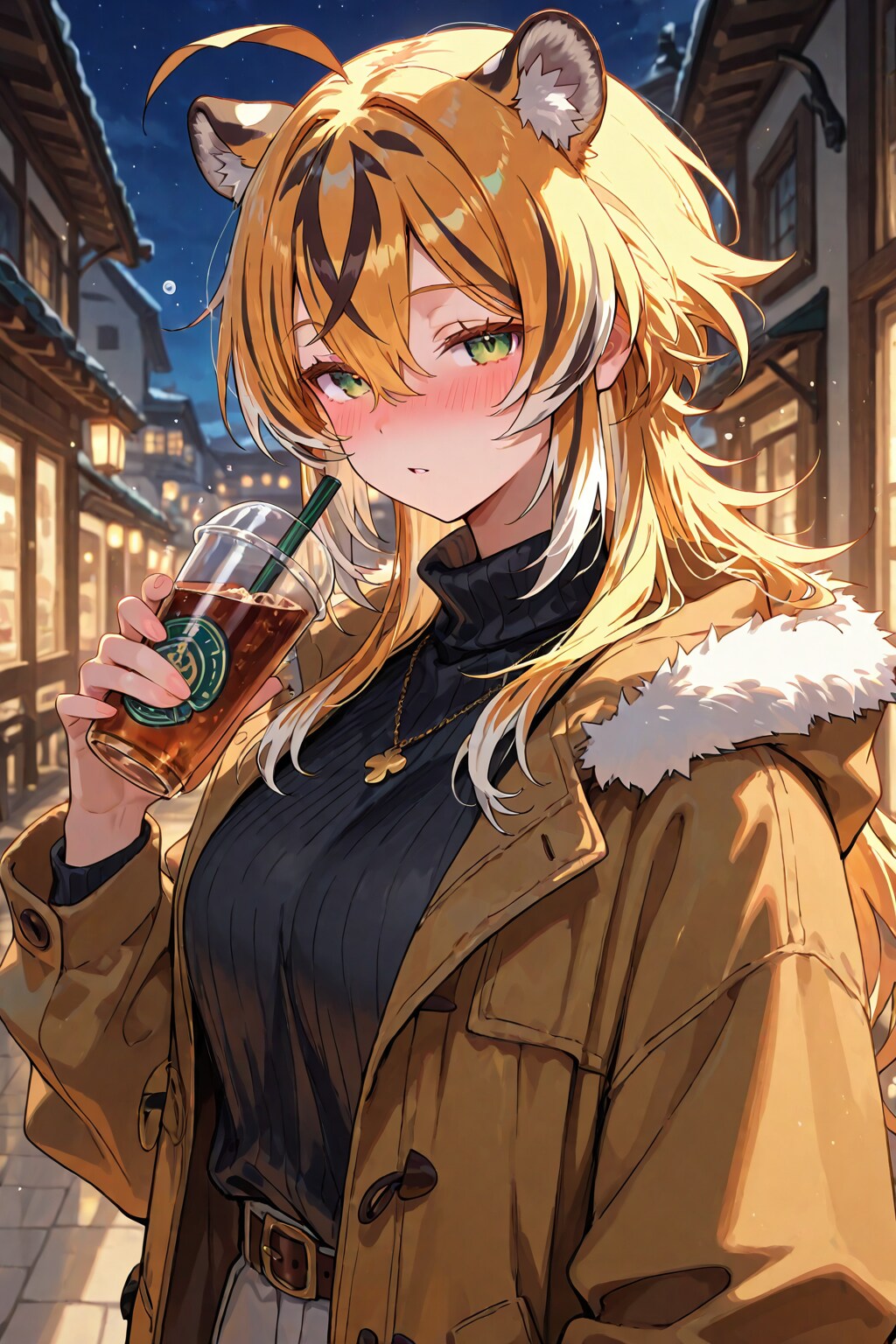 ひどく酒に酔った虎