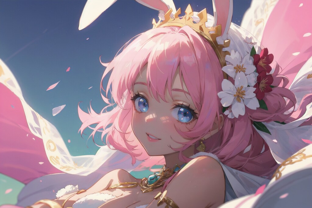 桃色ウサミミお姉さん