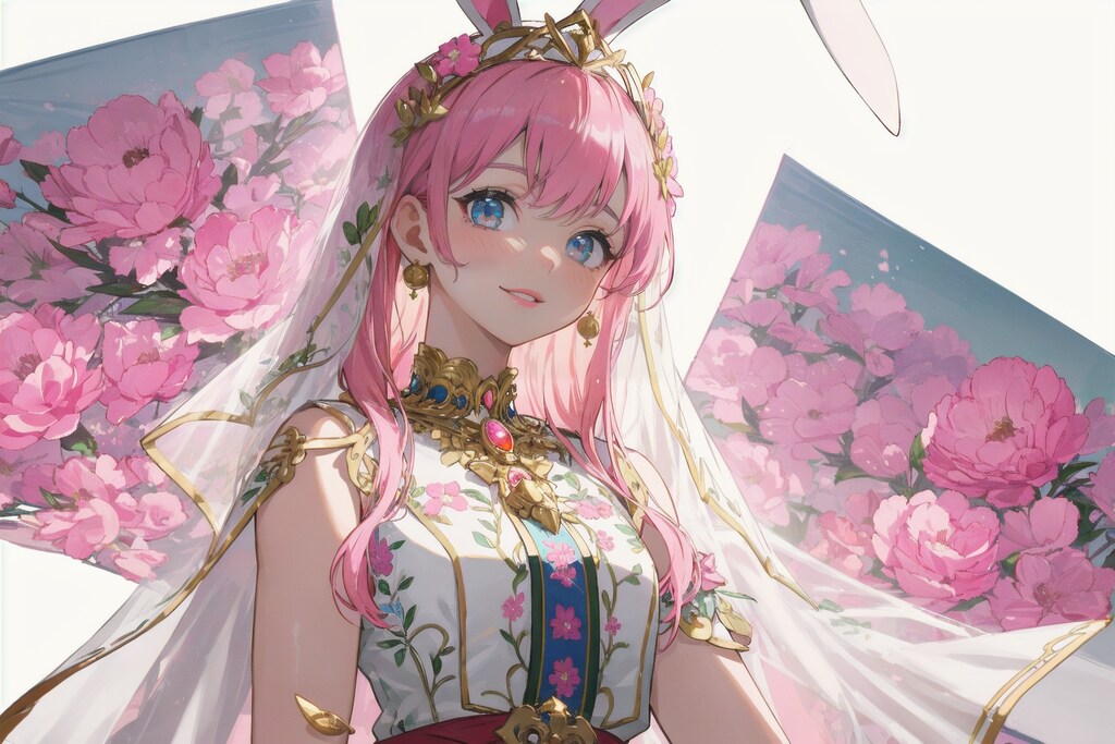 桃色ウサミミお姉さん