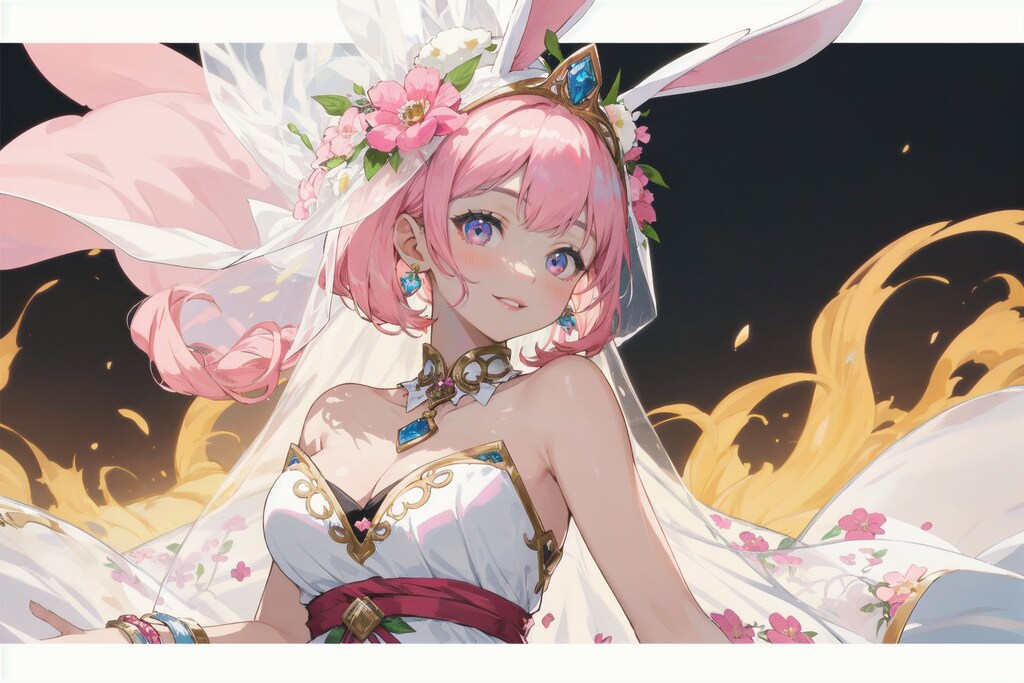 桃色ウサミミお姉さん
