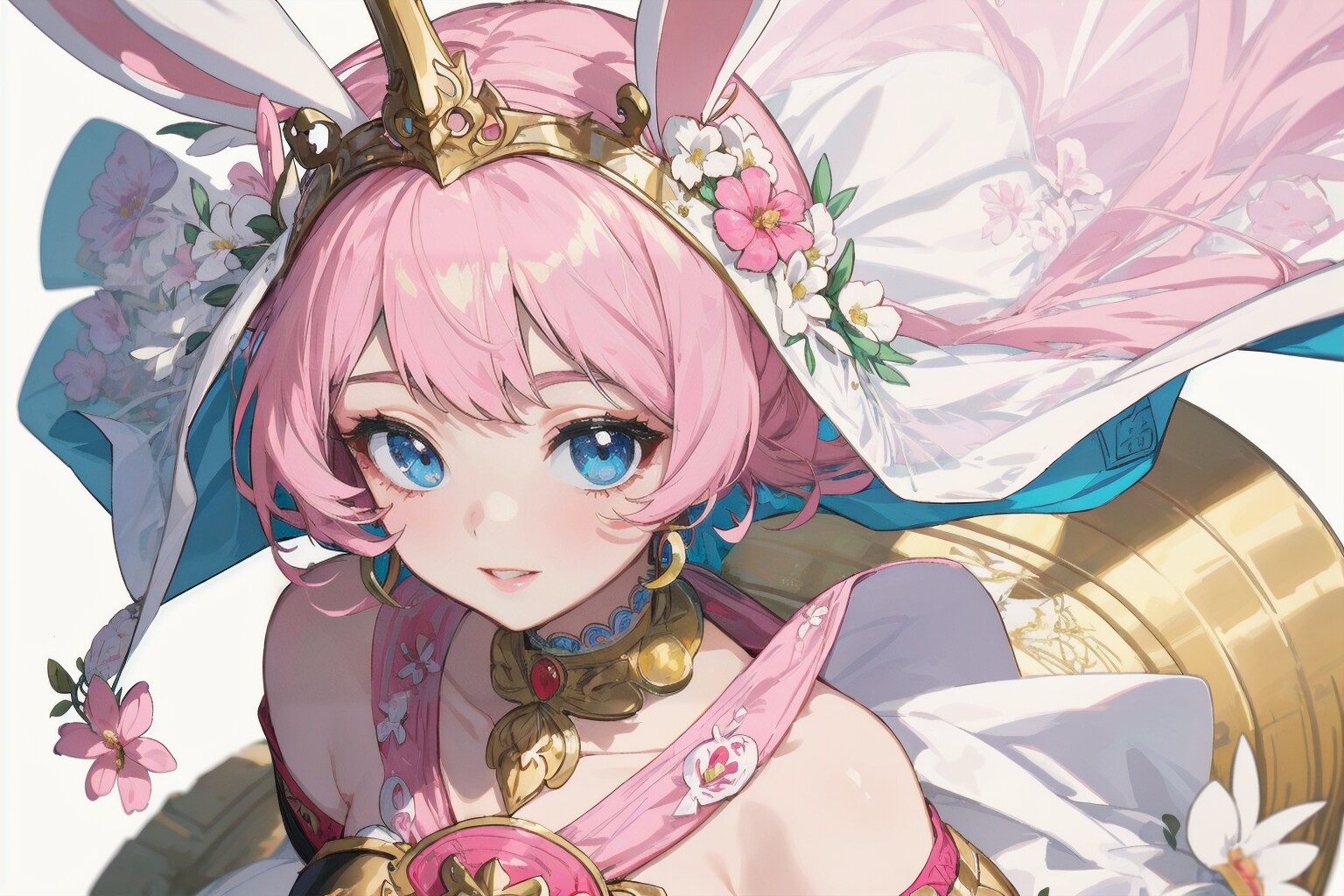 桃色ウサミミお姉さん