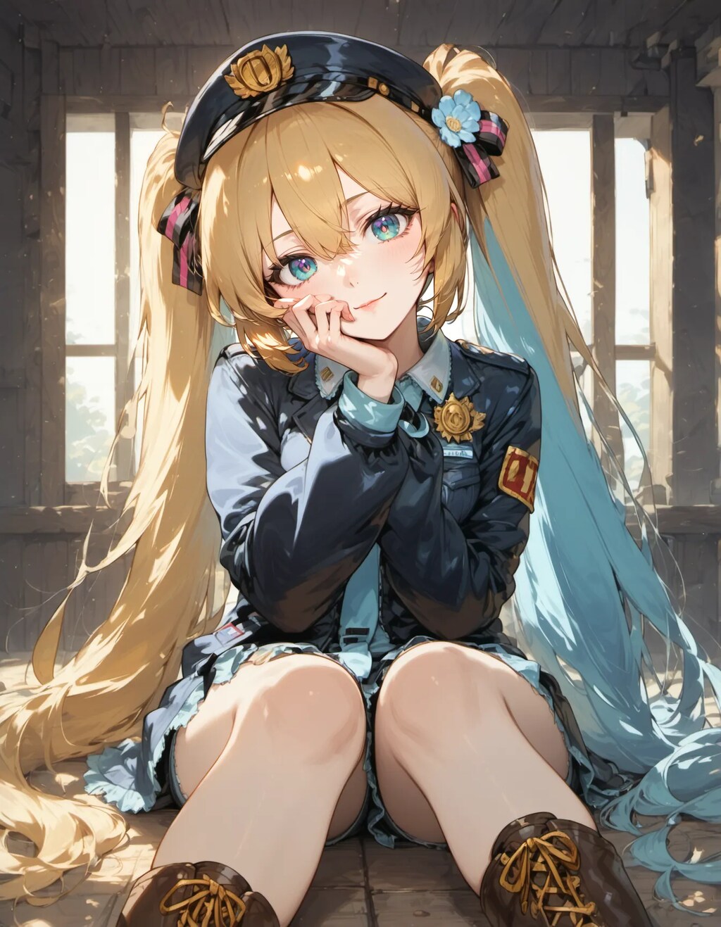 Officer's Flirty Break