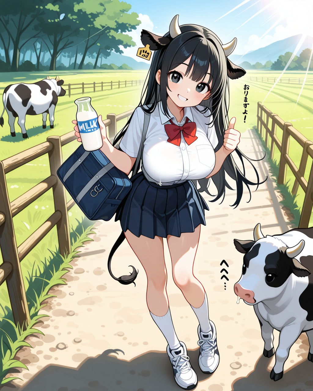 【私立ほるすたいん学園】今日はビン牛乳の日