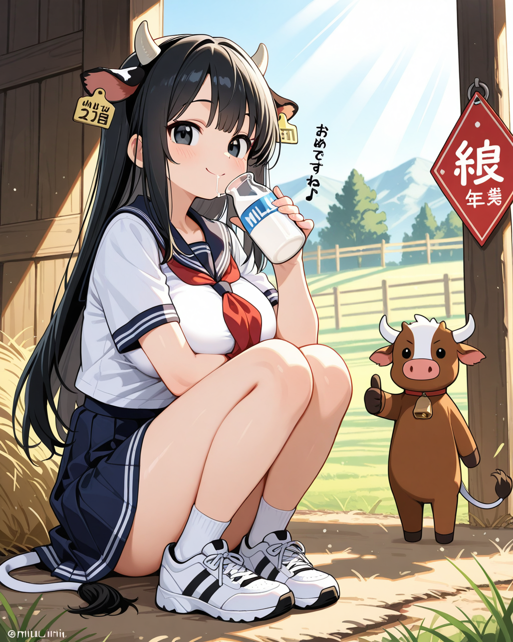 【私立ほるすたいん学園】今日はビン牛乳の日