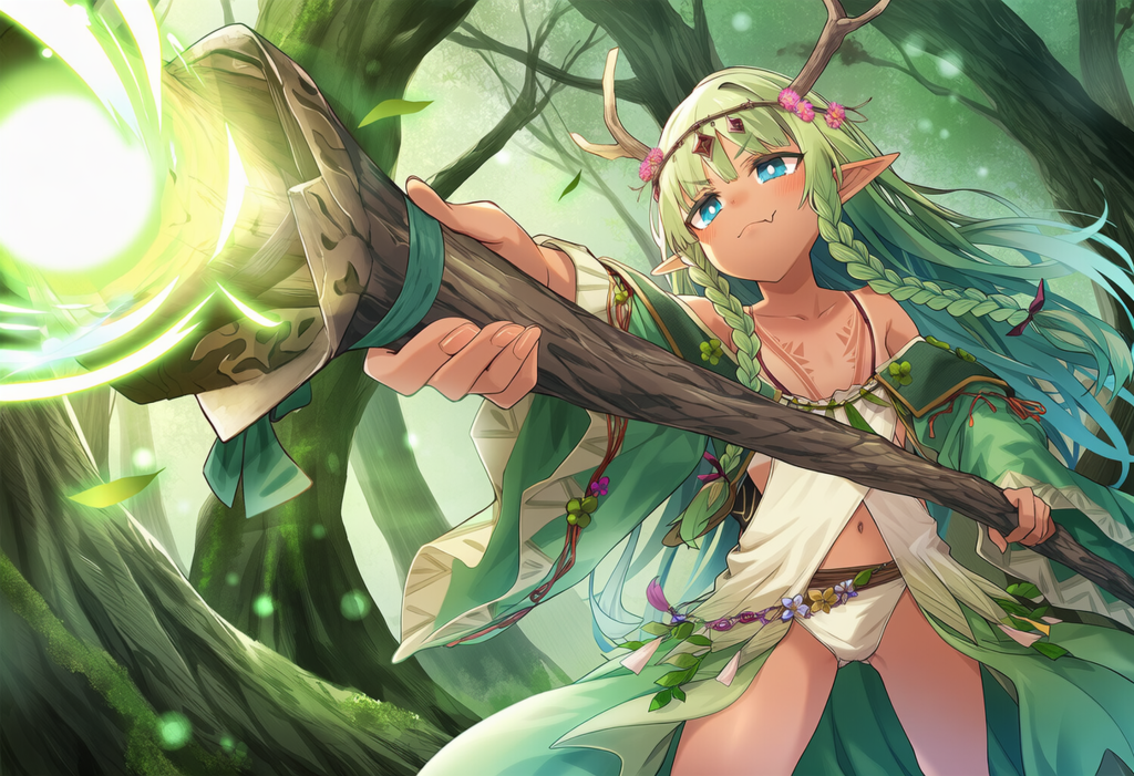 褐色メスガキドルイドちゃん