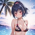 ビーチで春の水着 Z401 3枚目