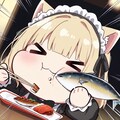 焼魚 < 生魚 定食系ネコ耳メイドちゃん 3枚目