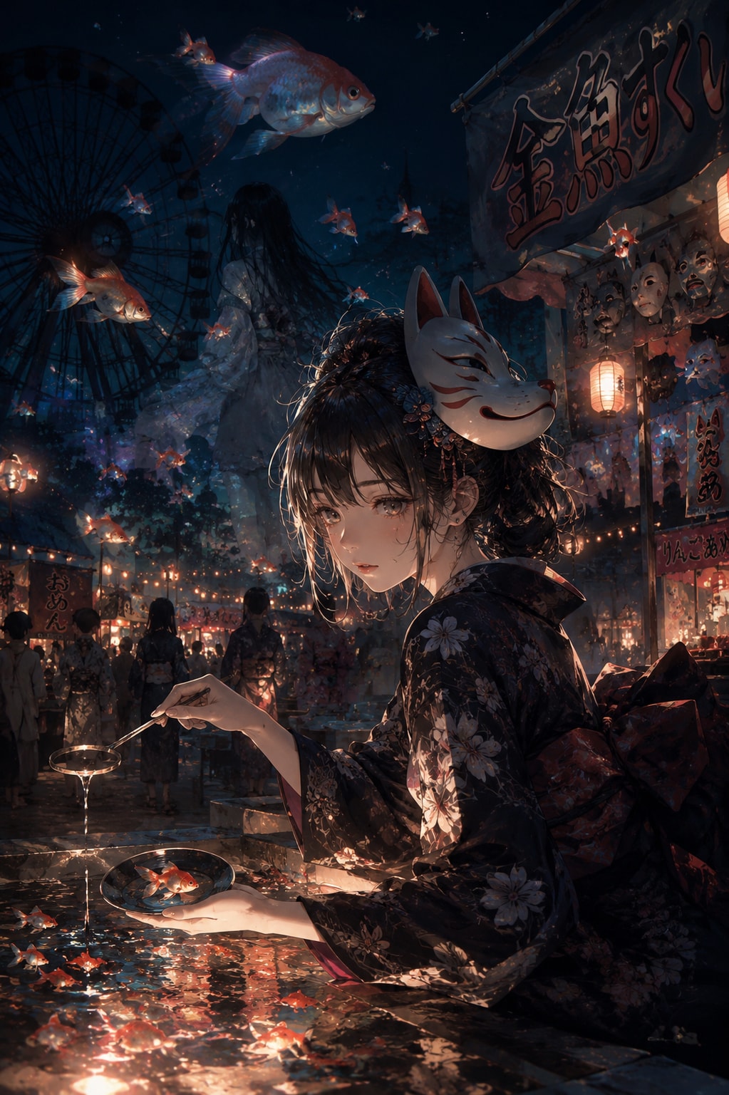 金魚すくいの夜祭幻想