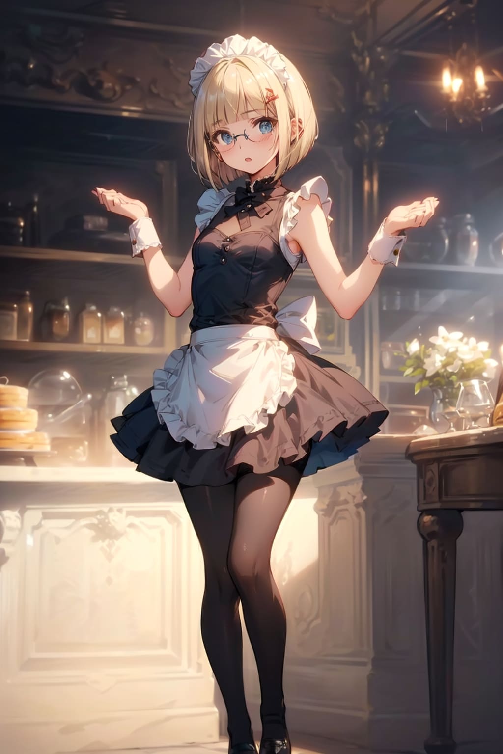 メイドの眼鏡っ娘