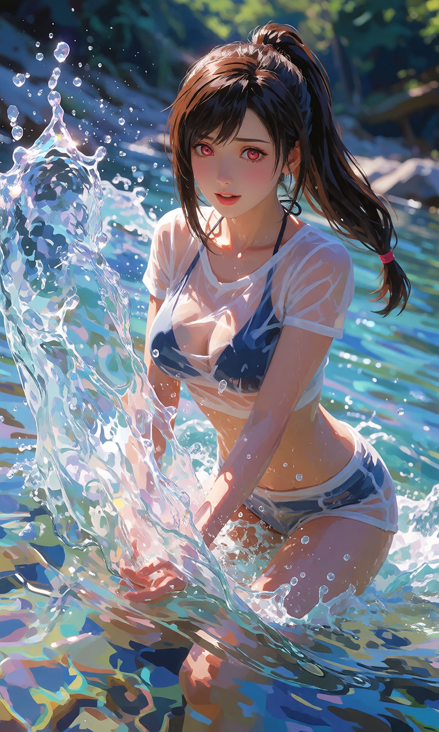 【川遊び】ティファさん