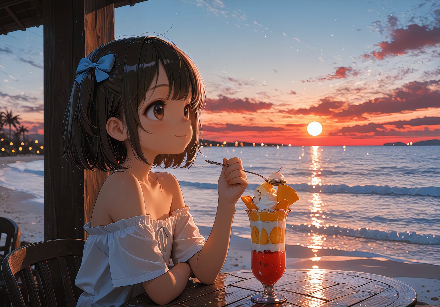 夕映えパフェ