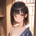 浴衣を脱ぐちっぱい少女 2枚目