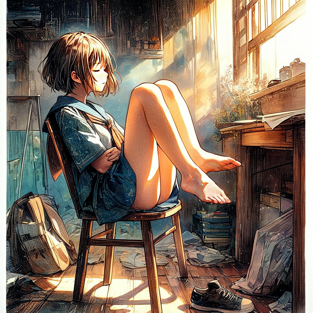 部屋と少女14 | の人気AIイラスト・グラビア