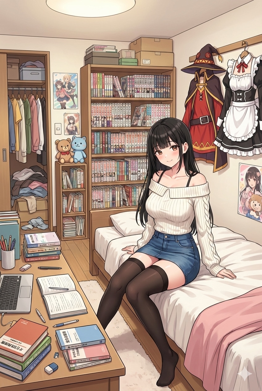 サキちゃんのお部屋 | の人気AIイラスト・グラビア