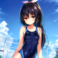 穂乃果ちゃん　競技水着 2枚目