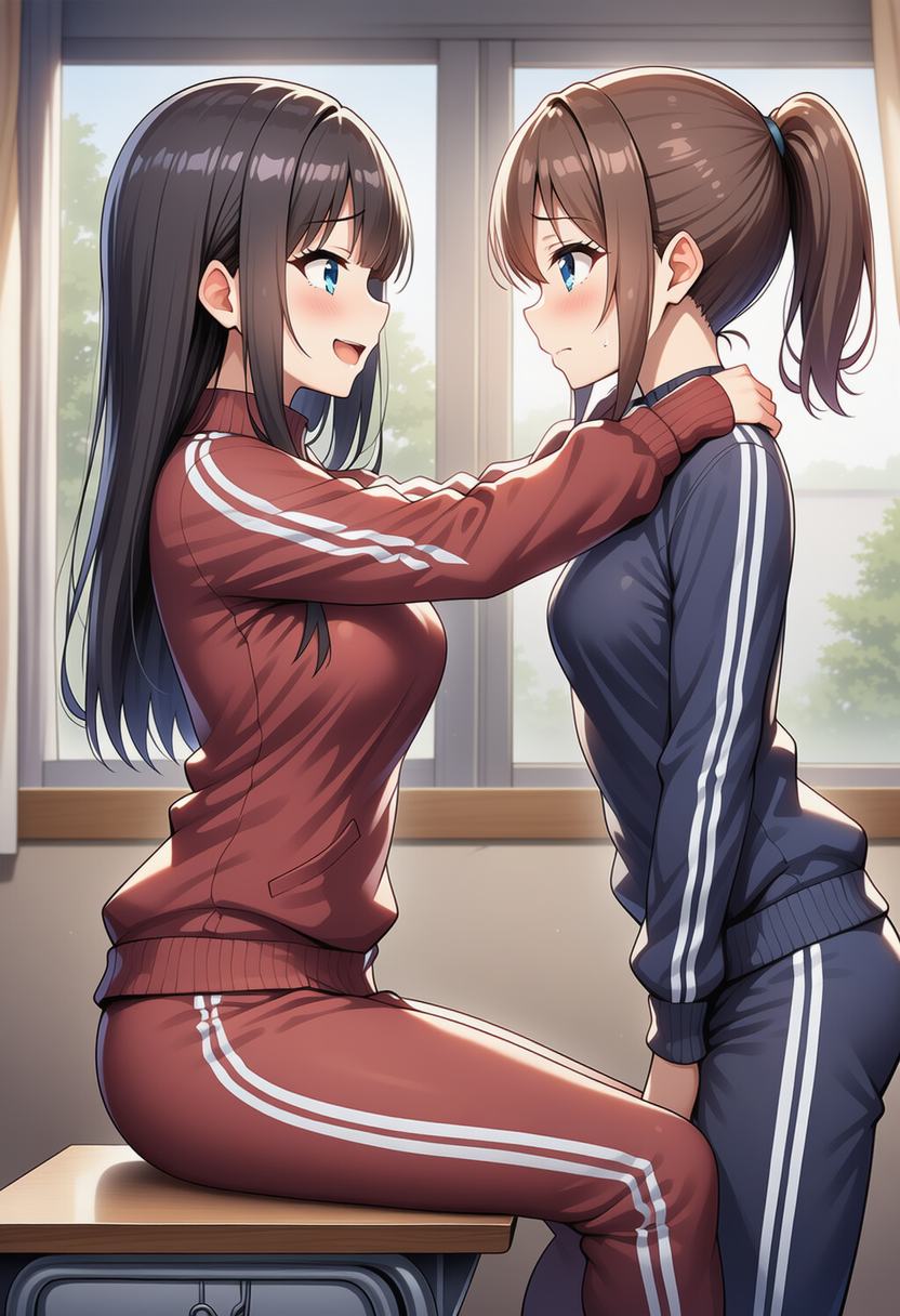 「後輩ちゃ～～ん、好き～～。今日はもう絶対に離さないから～～♪」 「もう…先輩はいっつも隙あらばくっついてくるんですから…」