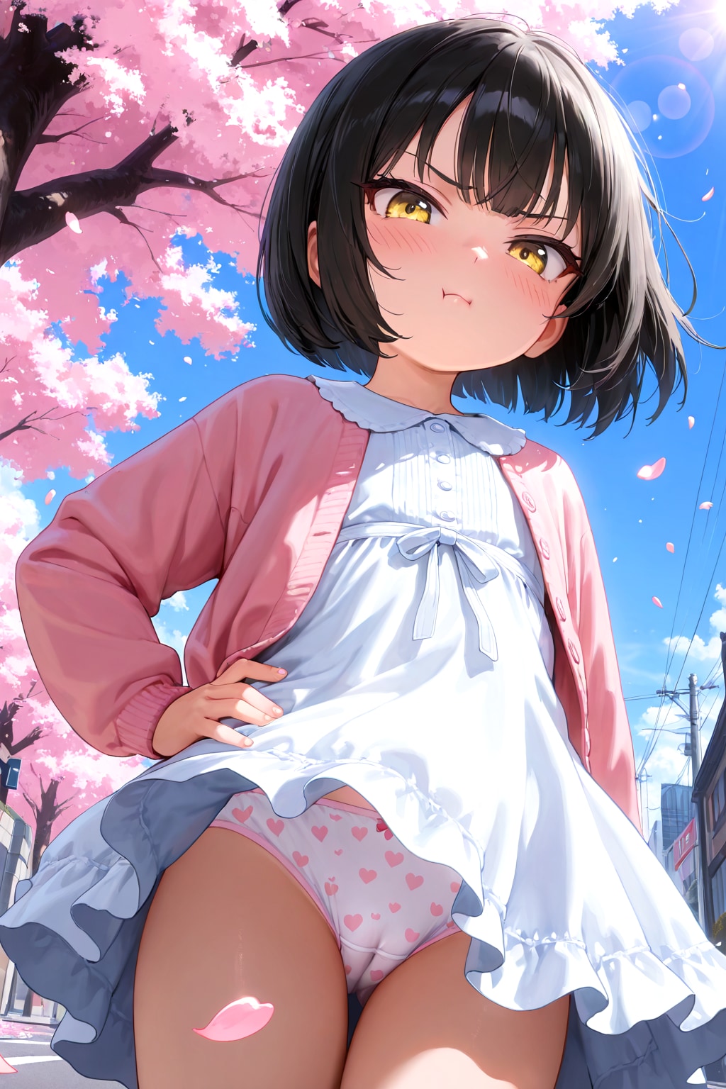……先輩、こんな時（ちゃんとした初デート）なのにいつも通りで緊張も何もかも吹き飛びましたよ。まさか、そのままの体制で一日過ごすつもりじゃないですよね……。