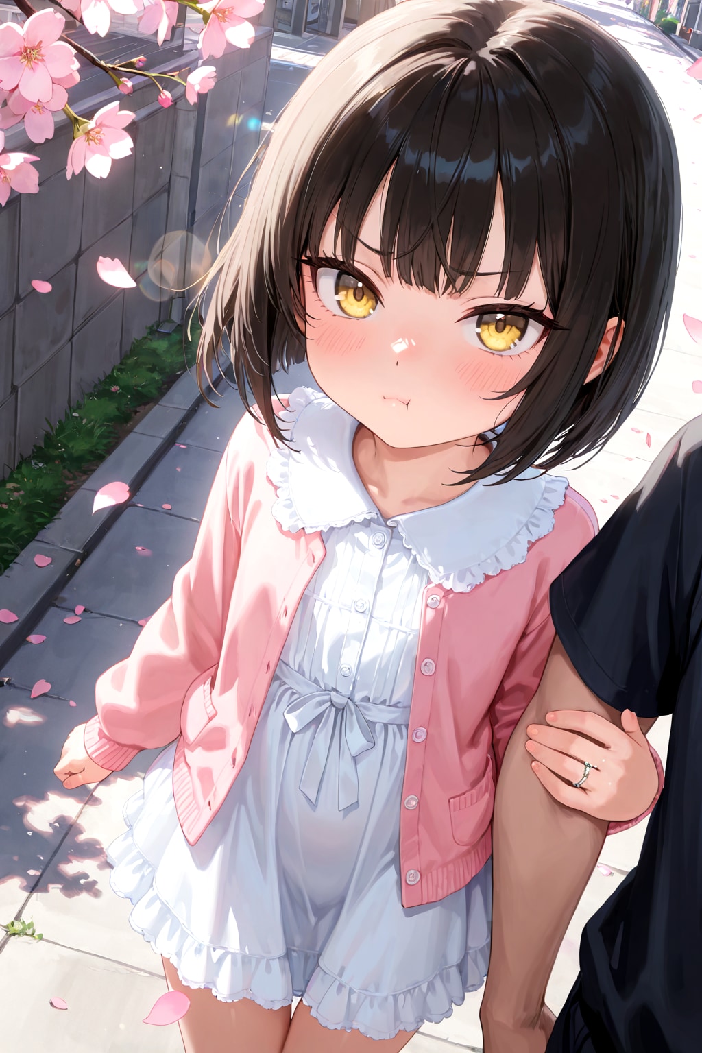 ……先輩、こんな時（ちゃんとした初デート）なのにいつも通りで緊張も何もかも吹き飛びましたよ。まさか、そのままの体制で一日過ごすつもりじゃないですよね……。