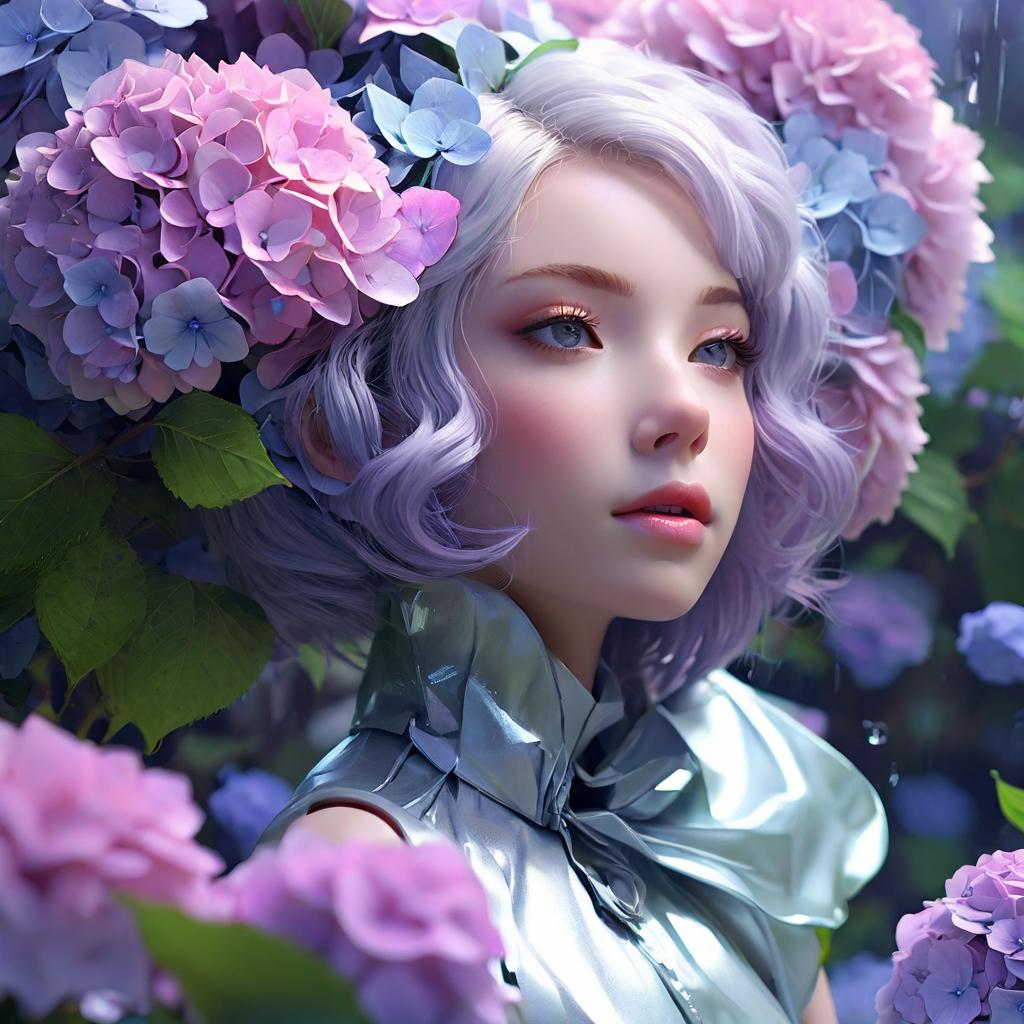 紫陽花の少女