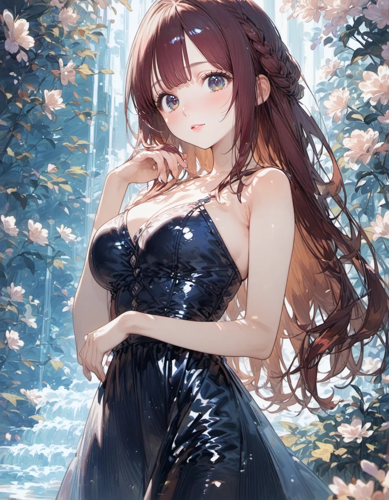 The Waterfall Garden Lady
