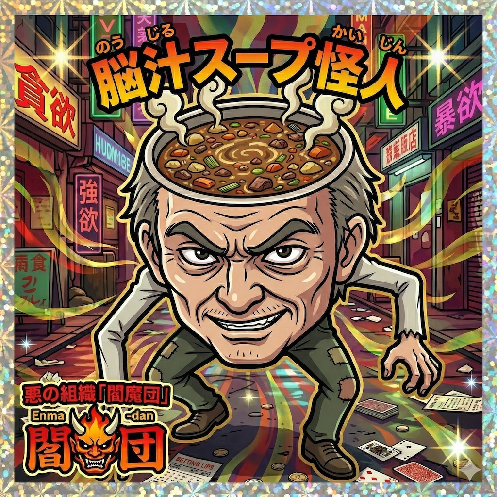 脳汁スープ怪人シール
