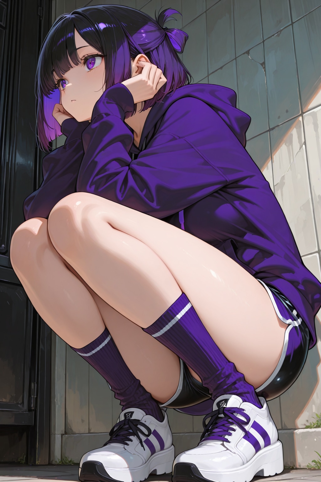 紫色が似合う女の子10