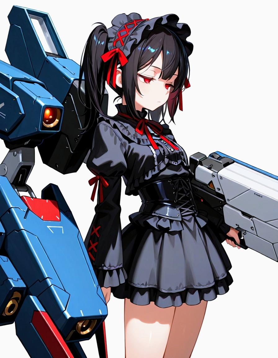 プロトタイプ・ゴスロリ型黒髪ツインテお姉やん | の人気AIイラスト・グラビア