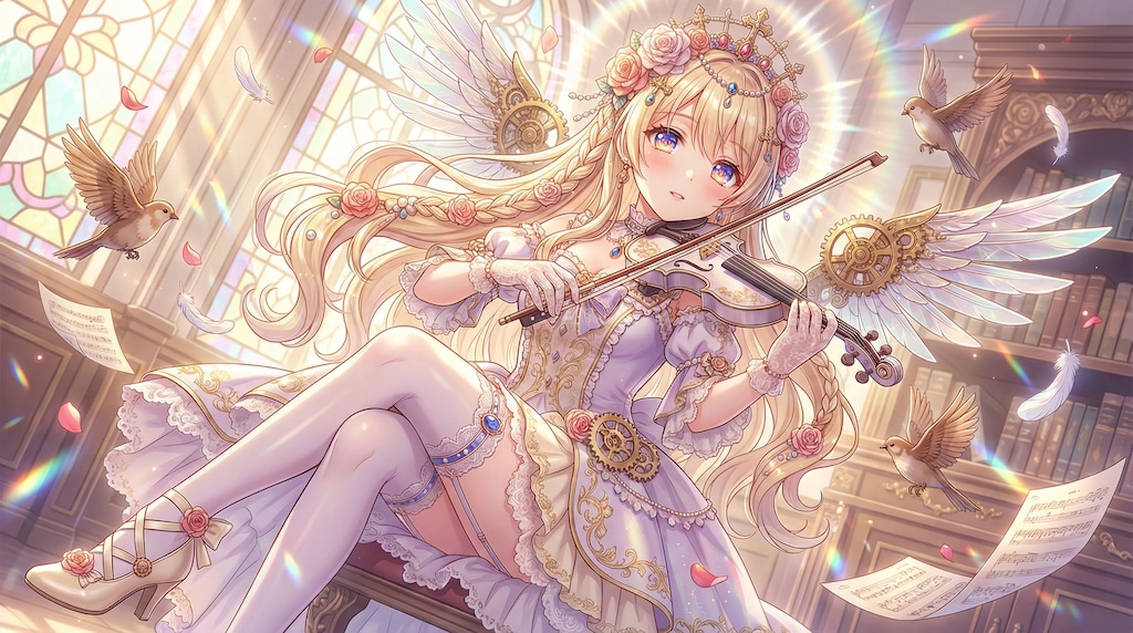 弦月薔薇の囁き天使 ～歯車と旋律の聖域～