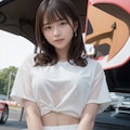 レース観戦に来た女の子 3枚目