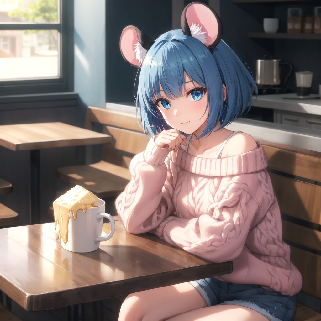 ねずみカフェで休憩タイム