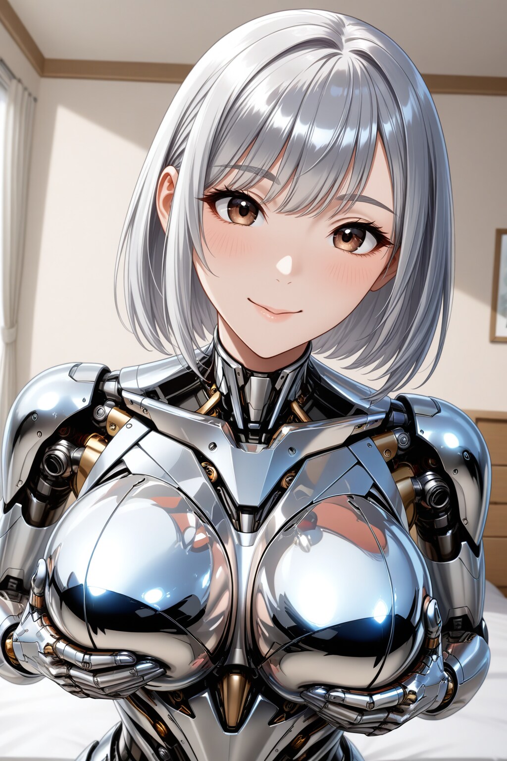 おっぱい揉む？メカ子