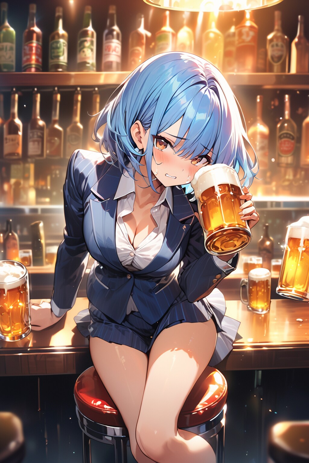 自分だけ、幸せになりやがって…、チキショー！ | の人気AIイラスト・グラビア