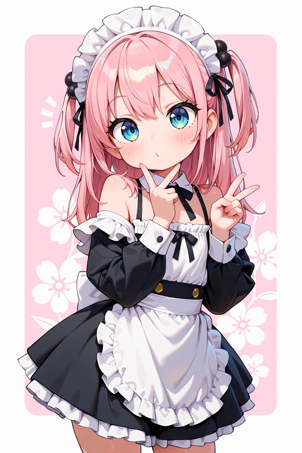 肩出しメイド服について