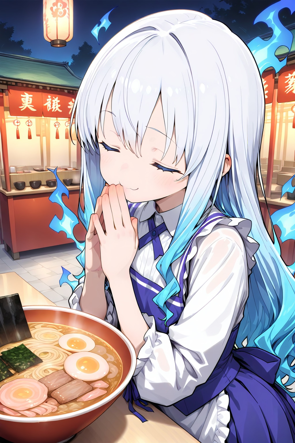 仕事終わりのラーメン最☆高！(チラッ