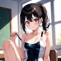 スクール水着、スク水の女子高生JK 4枚目