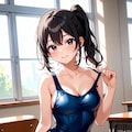 スクール水着、スク水の女子高生JK 3枚目