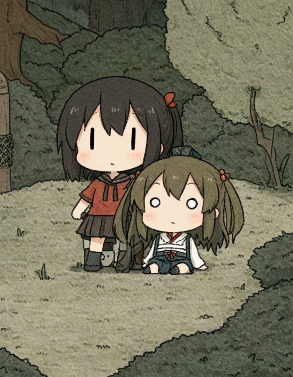 （　 ´Д｀）／＜先生！