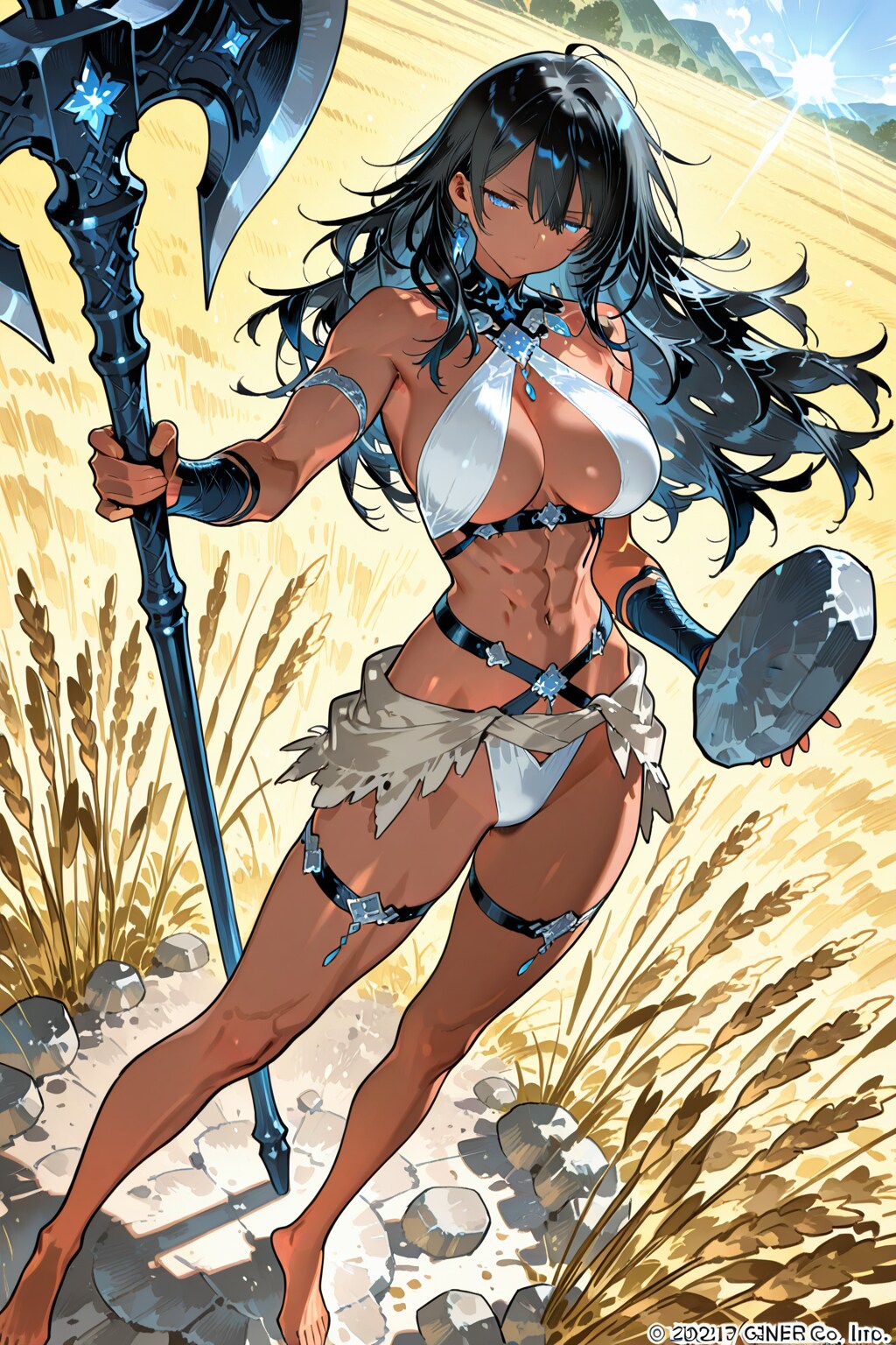 斧を持つ褐色の戦士