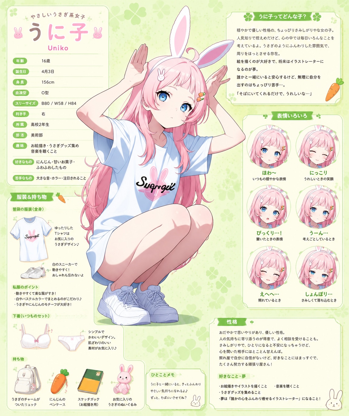 うに子キャラシート