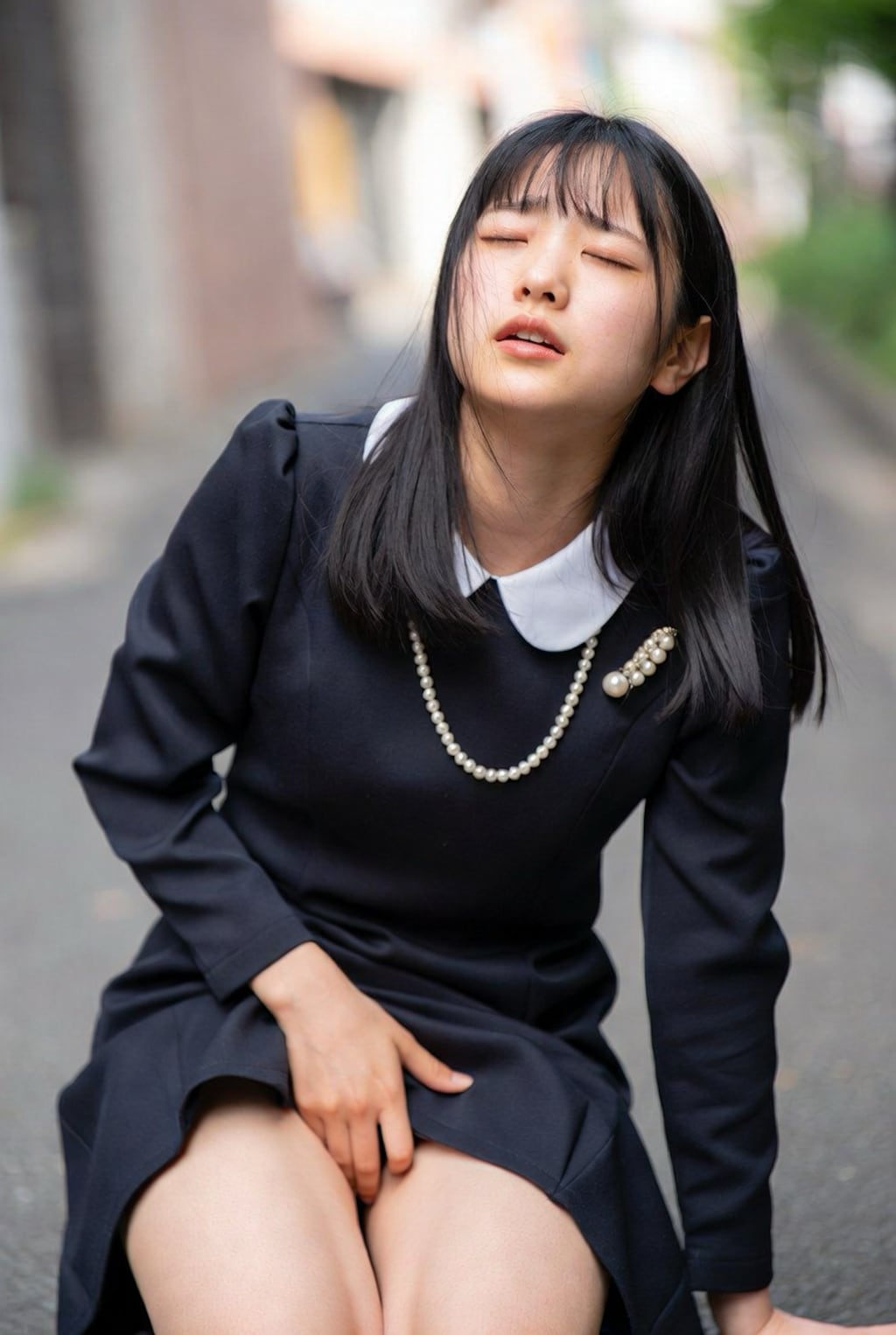 礼服でリモコンバイブ