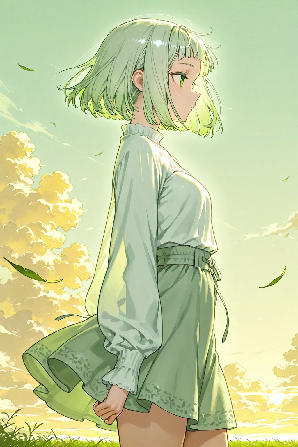 朝日の中のDAISYちゃん