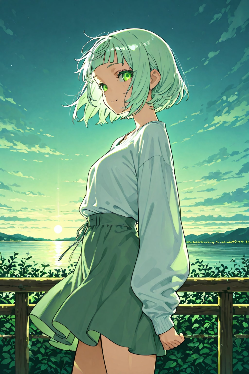 朝日の中のDAISYちゃん | の人気AIイラスト・グラビア